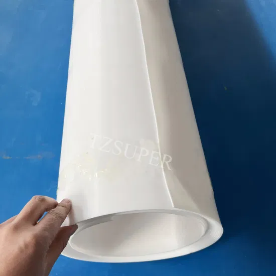 Folha de PTFE de placa giratória de PTFE branco